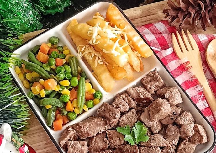 Beef Cubes Lunch Set