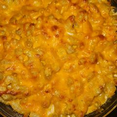 A picture of Mac and cheesy.