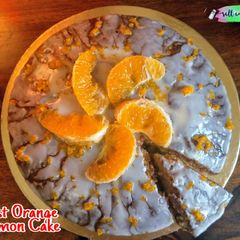 A picture of Moist Orange & Lemon cake.