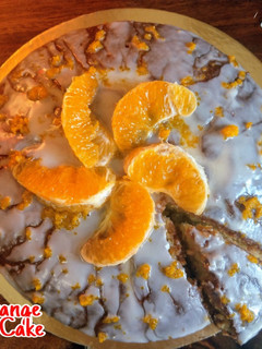A picture of Moist Orange & Lemon cake.
