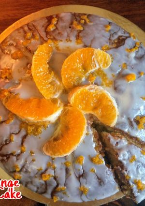 A picture of Moist Orange & Lemon cake.