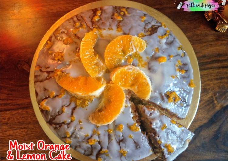 Step-by-Step Guide to Prepare Super Quick Homemade Moist Orange &amp; Lemon cake