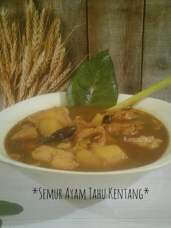 Langkah Gampang Membikin Resep Semur ayam tahu kentang tanpa santan TANPA MINYAK yang Enak Banget Anti Ribet, Lezat