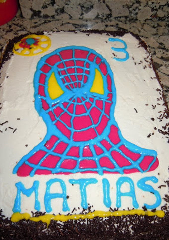 Una foto de Tarta Spiderman