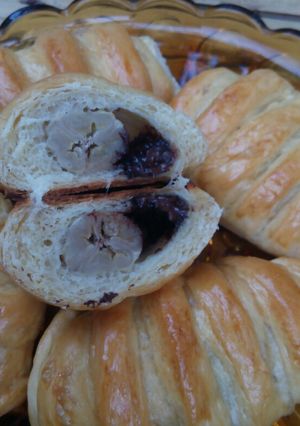 Foto resep Roti isi Pisang coklat