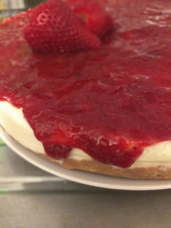 Una foto de Cheesecake de frutillas