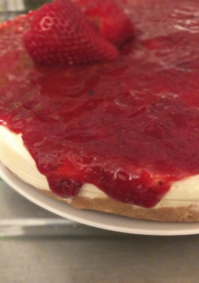 Una foto de Cheesecake de frutillas