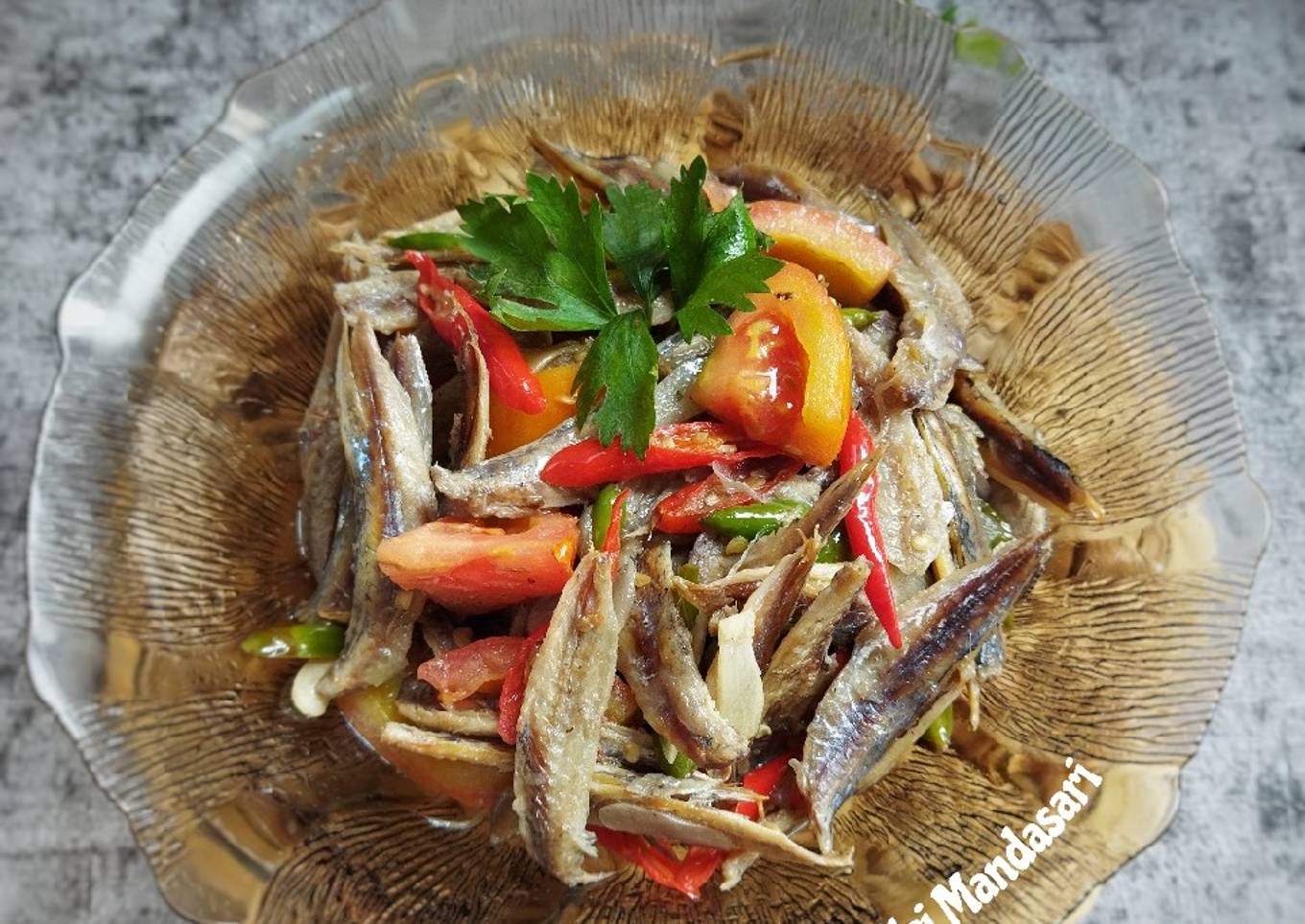 Oseng Ikan Asin Kukus