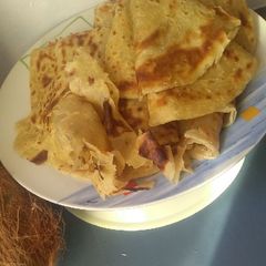 A picture of Soft layerd Coconut chapati.