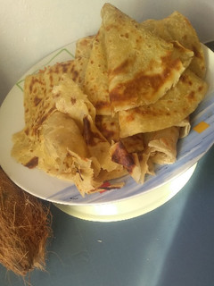 A picture of Soft layerd Coconut chapati.