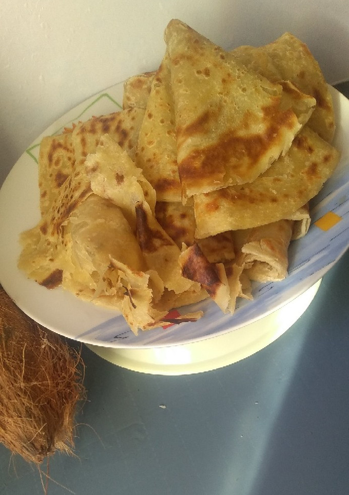 A picture of Soft layerd Coconut chapati.