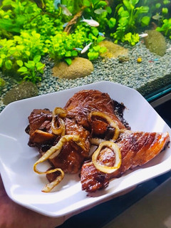 Foto resep Seri masak kilat: salmon panggang lada hitam dengan madu