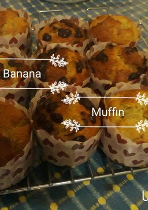 Foto resep Eggless banana muffin