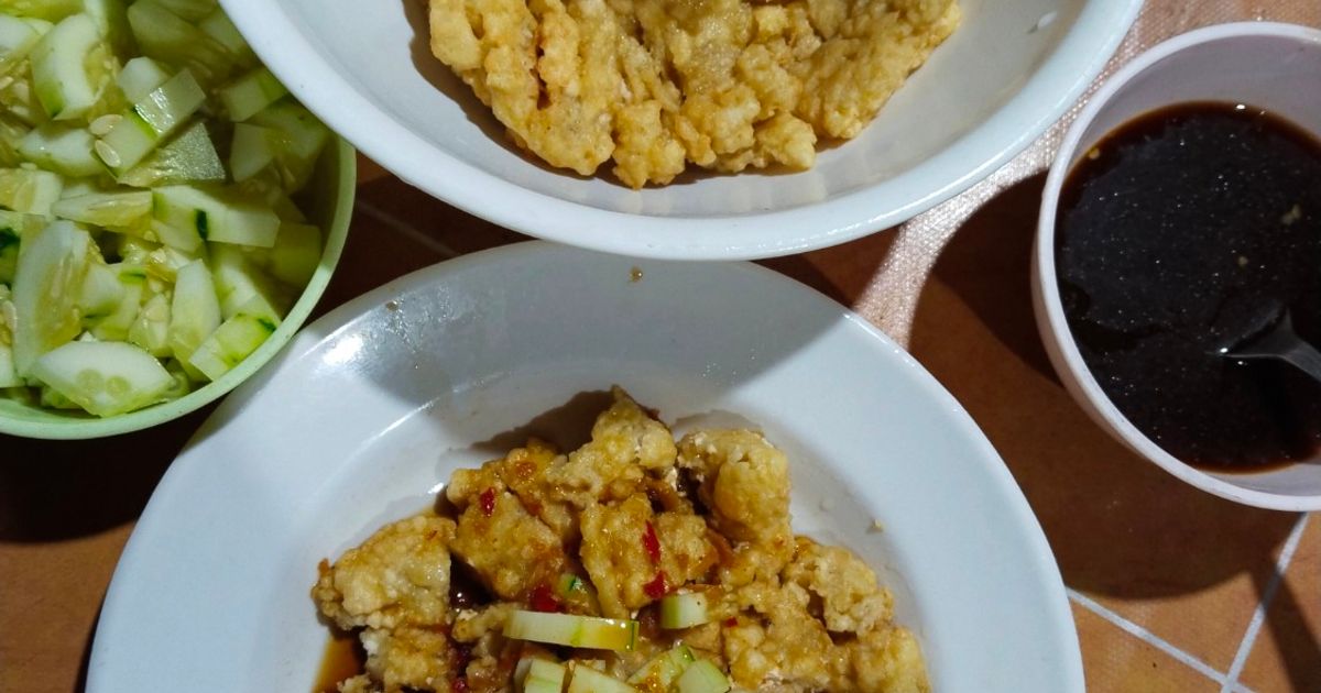 Cireng tahu putih