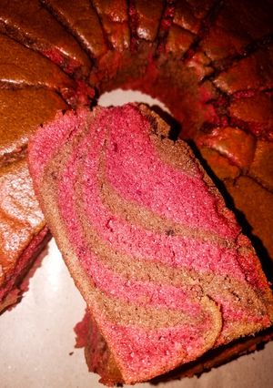 Foto resep Black and Red Velvet Chiffon Cake
