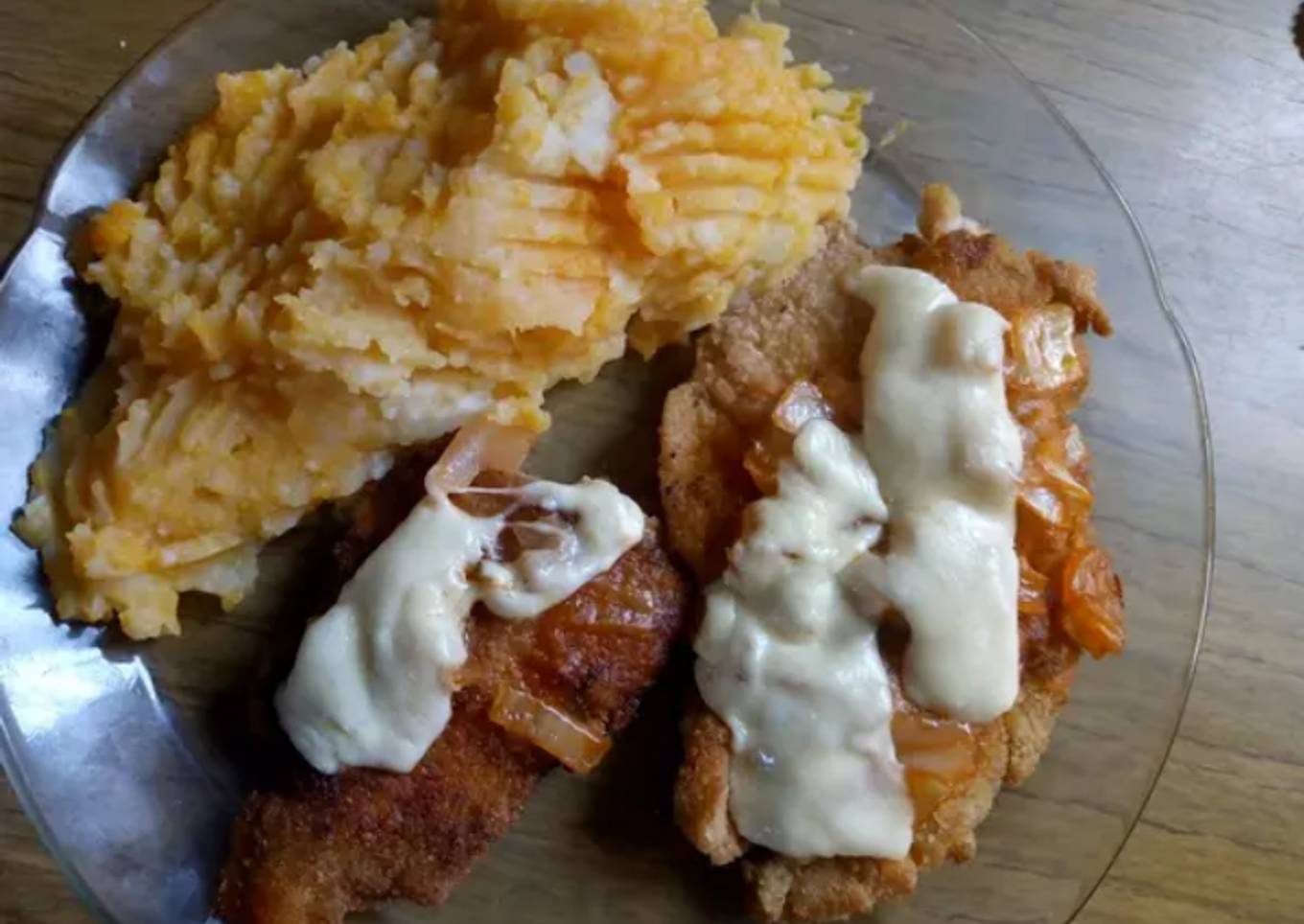 Milanesas Napo con puré mixto