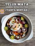 Telur Mata Sambal Kicap Cili Padi (Tanpa Minyak)