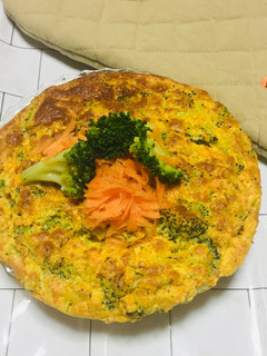 Una foto de Pastel de Zanahoria con Brócoli y Queso Gratinado!