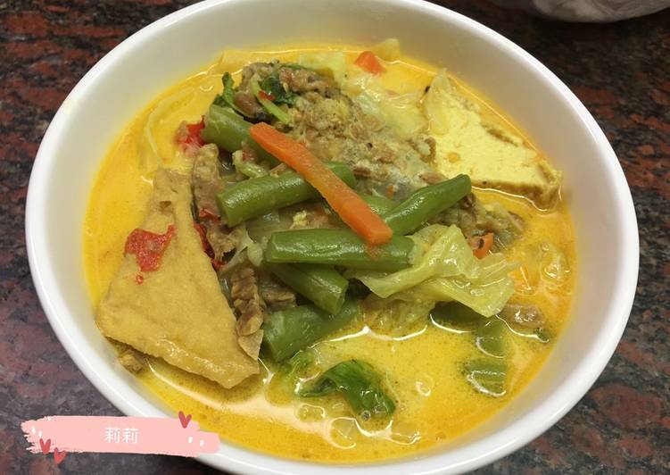 Resep Soto sayur 蔬菜黃湯 Anti Gagal