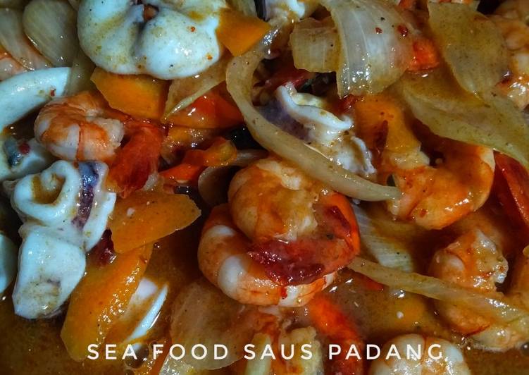 Masakan Unik Sea food saus Padang Lezat Mantap