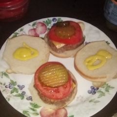 Father's day burgers A picture of Father's day burgers.