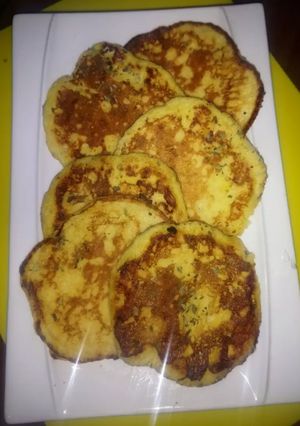 Una foto de Falsos Blinis de Choclo Cremoso
