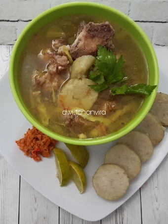 Cara Mudah Menyiapkan Resep 439. Lontong Soto Madura Anti Ribet, Bikin Ngiler