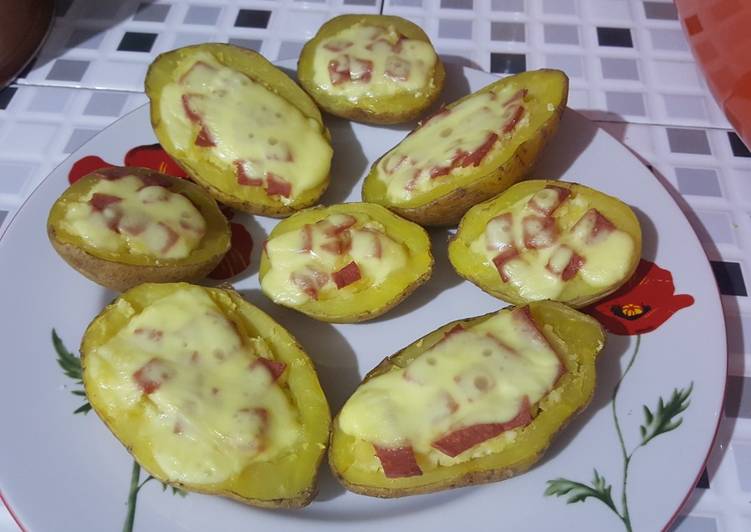 Langkah Mudah untuk Menyiapkan Baked potato cheese Anti Gagal