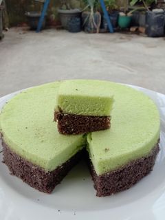 Foto resep Bolu kukus Pandan Ketan Hitam hanya 2 telur