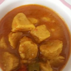 A picture of Besan ke gatte ki sabji.