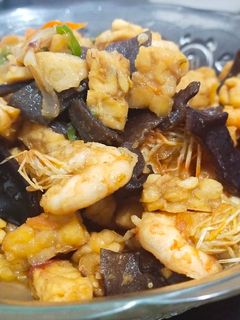 Foto resep Oseng tempe udang jamur kuping