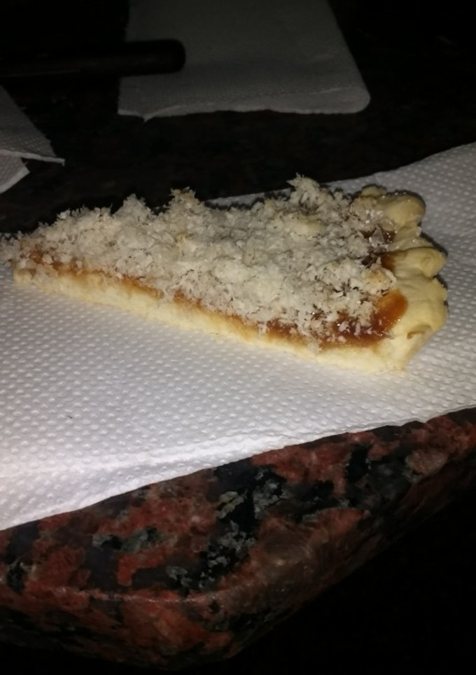 Una foto de Tarta de dulce de leche y coco(sin TACC) ❤️