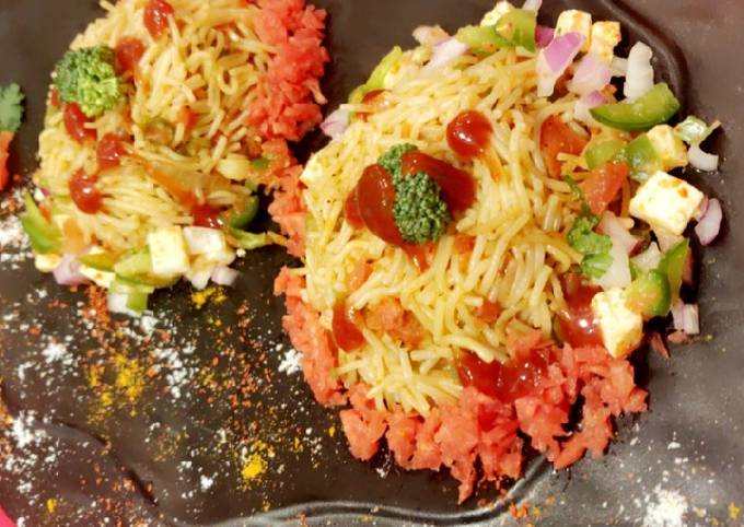 Recipe of Quick Veg vermicelli cakes
