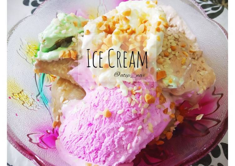 Resep Ice Cream Lembut dan Padat 🍨, Bisa Manjain Lidah