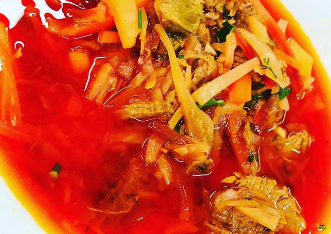 Борщ с говядиной