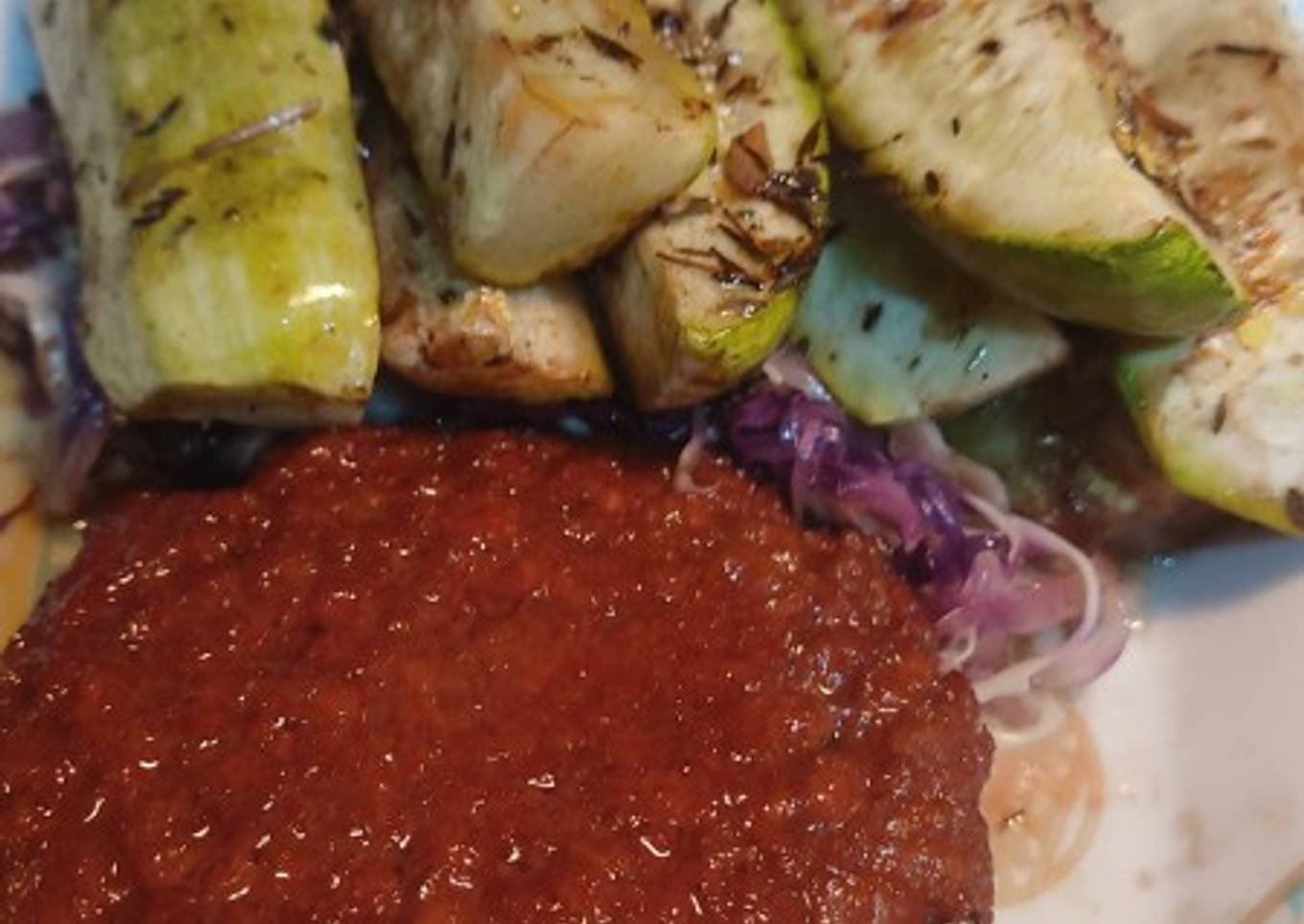 Zucchini al zaatar (vegano)