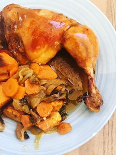 Una foto de Pollo a la cerveza
