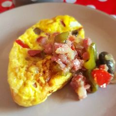 Farmer-style omelette A picture of Farmer-style omelette.