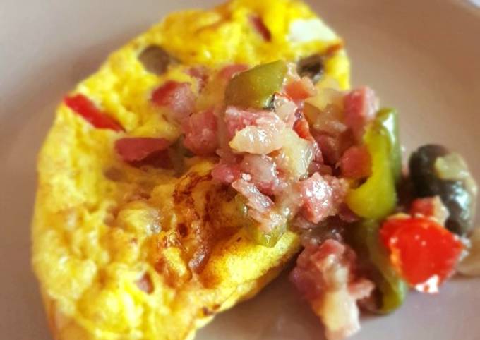 Simple Way to Make Quick Farmer-style omelette - Trying New Recipes