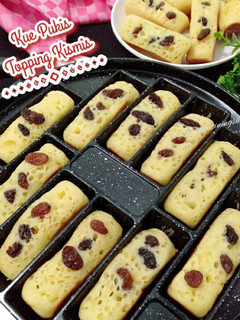 Foto resep Kue Pukis Topping Kismis