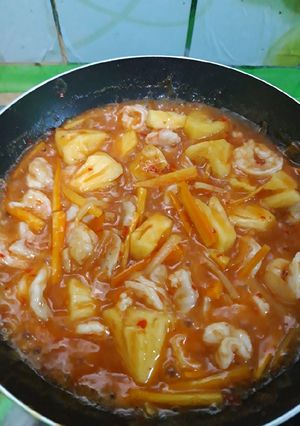 Foto resep Udang asam manis