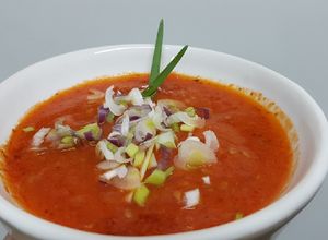 Una foto de Salsa de tomate casera y picante