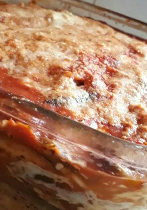 Una foto de Lasagna de berenjenas