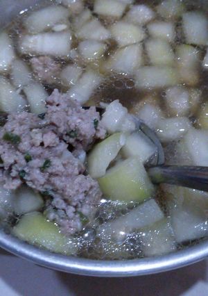 รูปของ ต้มฟักใส่หมูเด้งหมูบด