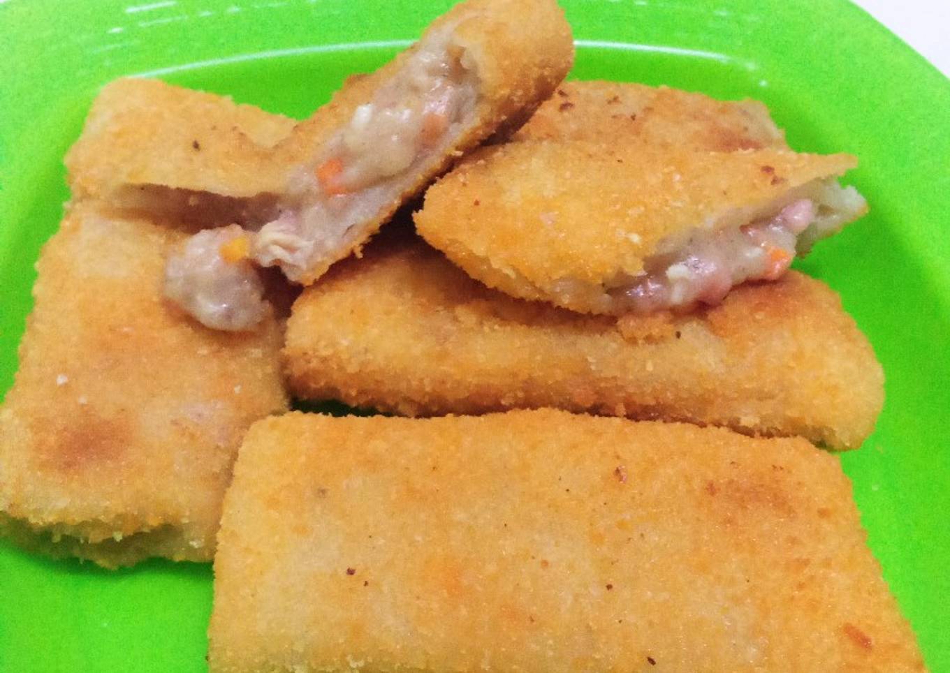 Risoles isi ragut ayam tanpa telur