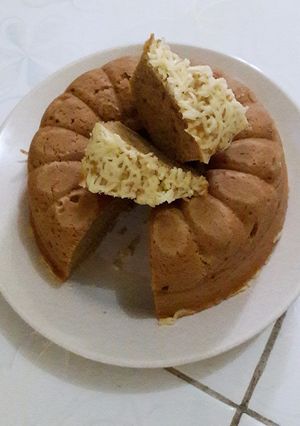 Foto resep Bolu Ubi Keju Kukus (no mixer)