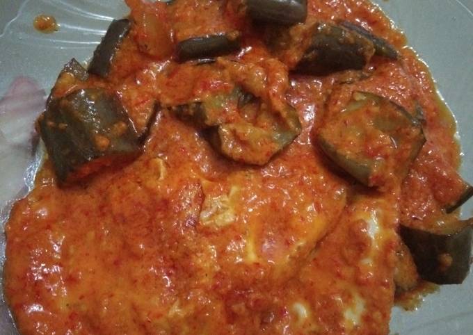 Resep Telur ceplok terong balado, Lezat