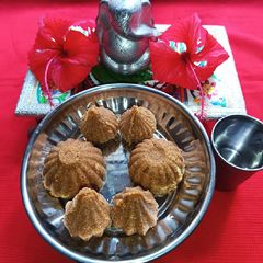 A picture of Modak for Shree Ganesh.