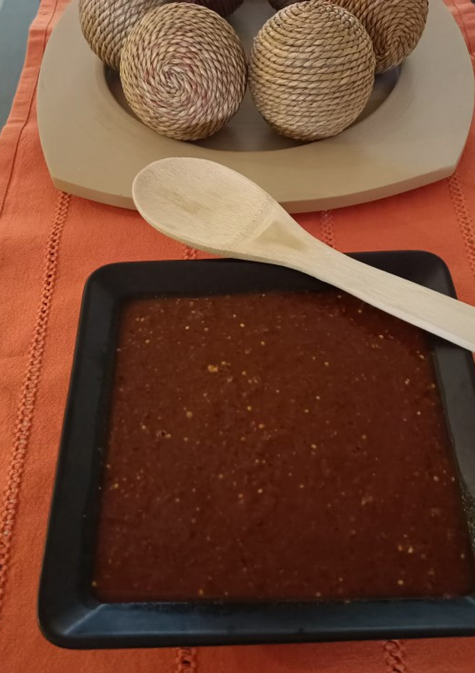 Una foto de Salsa roja taquera asada