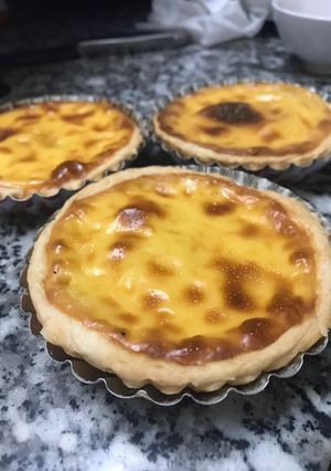 Hình của món Bánh trứng. Egg tart.